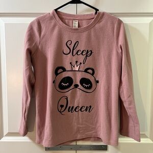 Pink Long Sleeve Pajama Top